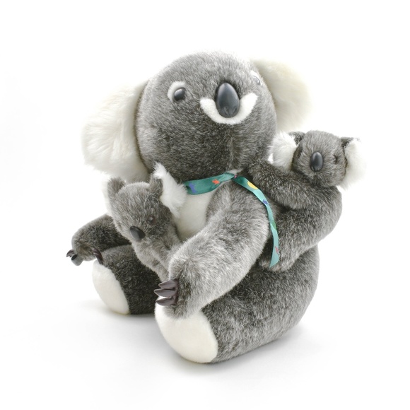 Koala Mom and 2 Babies Stuffed Animal Plush Toy - Picture 1 of 7